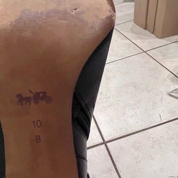 Coach black ankle booties size 10 - Picture 10 of 10